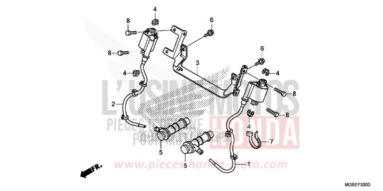 BOBINE D'ALLUMAGE von NC700S Schaltgetriebe PEARL SUNBEAM WHITE (NHA66) von 2013